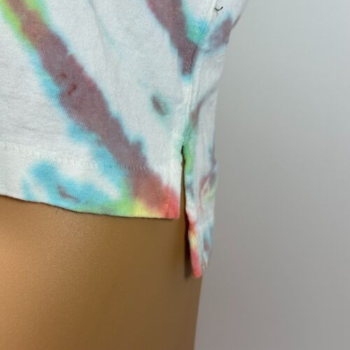 Vintage Jordache Crop Cropped Top Shirt Tie Dye Made in USA Womens Medium M - Picture 3 of 10