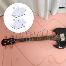 Professional Truss Rod Covers for Electric Guitars 2x2.6x2.7cm Set of 2 White