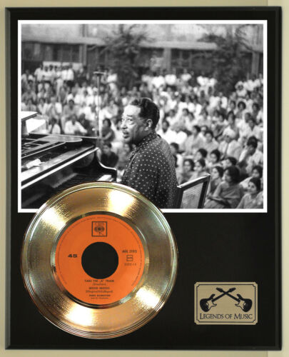 Duke Ellington "Take The A Train" Record Display Wood Plaque - Afbeelding 1 van 4
