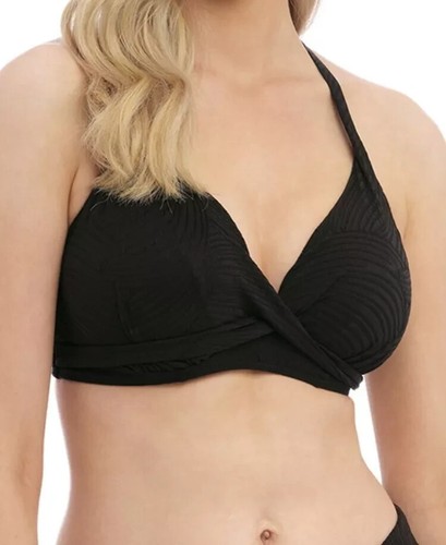 Fantasie Ottawa Bikini Top Size 34E Black Multiway Twist Bandeau Bra 6495 New - Picture 11 of 12