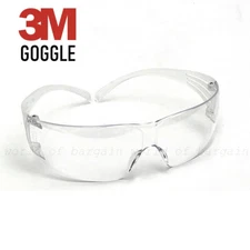3M SECUREFIT SAFETY GLASSES Impact Resistant Lens Eye Protection UV Lab Goggles