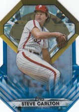 STEVE CARLTON TOPPS DIAMOND GREATS BLUE DIE CUT PHILADELPHIA PHILLIES #23 2022