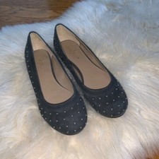 Cole Haan gray suede studded ballet flats size 7.5