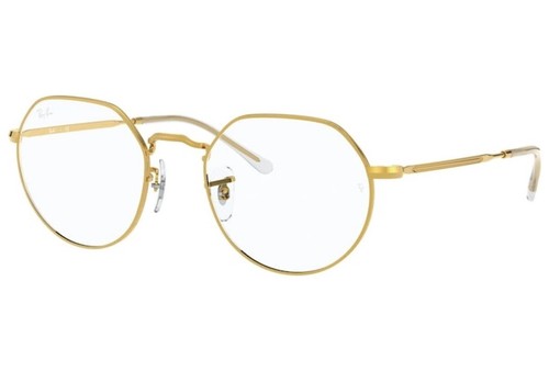 Montatura occhiali da vista Ray Ban RX6465 3086 oro in metallo tondo | eBay