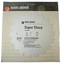 2PK Black & Decker Super Sharp 6-1/2" Combination Circular Saw Blades 18 Teeth