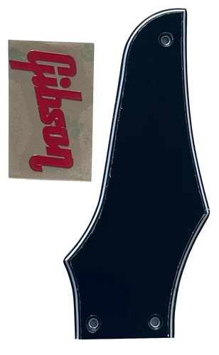 New Black Fit Gibson Firebird "Logo"Non-Reverse Truss Rod Cover Guitar Pickguard