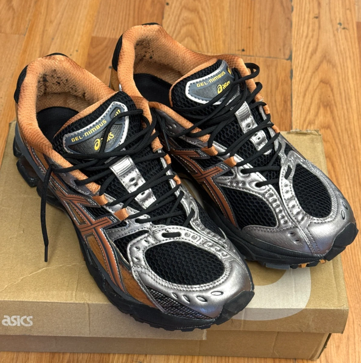 靴 [USED] ASICS GEL-NIMBUS 10.1 29cm ASICS Gel Nimbus 10.1 Black Rust Orange for Sale | Authenticity