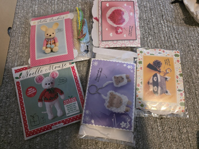 5 Packs Of Unused Knitting Kits