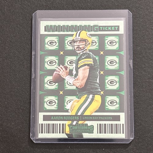Aaron Rodgers [Emerald] #WT-ARO 2022 Panini Contenders Winning Ticket card