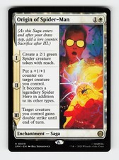 Origin of Spider-Man 9 Rare Marvel's Spider-Man Magic: The Gathering Cards