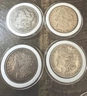 morgan silver dollar lot Of 4.   1878S, 1879S, 1881S And 1883 With No Mint Mark