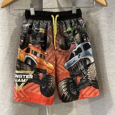 Monster Jam Boys Swim Trunks Size 6