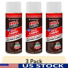 Bull Shot 18oz Carpet Cleaner Stain Remover Spray Odor  Pet Accidents New