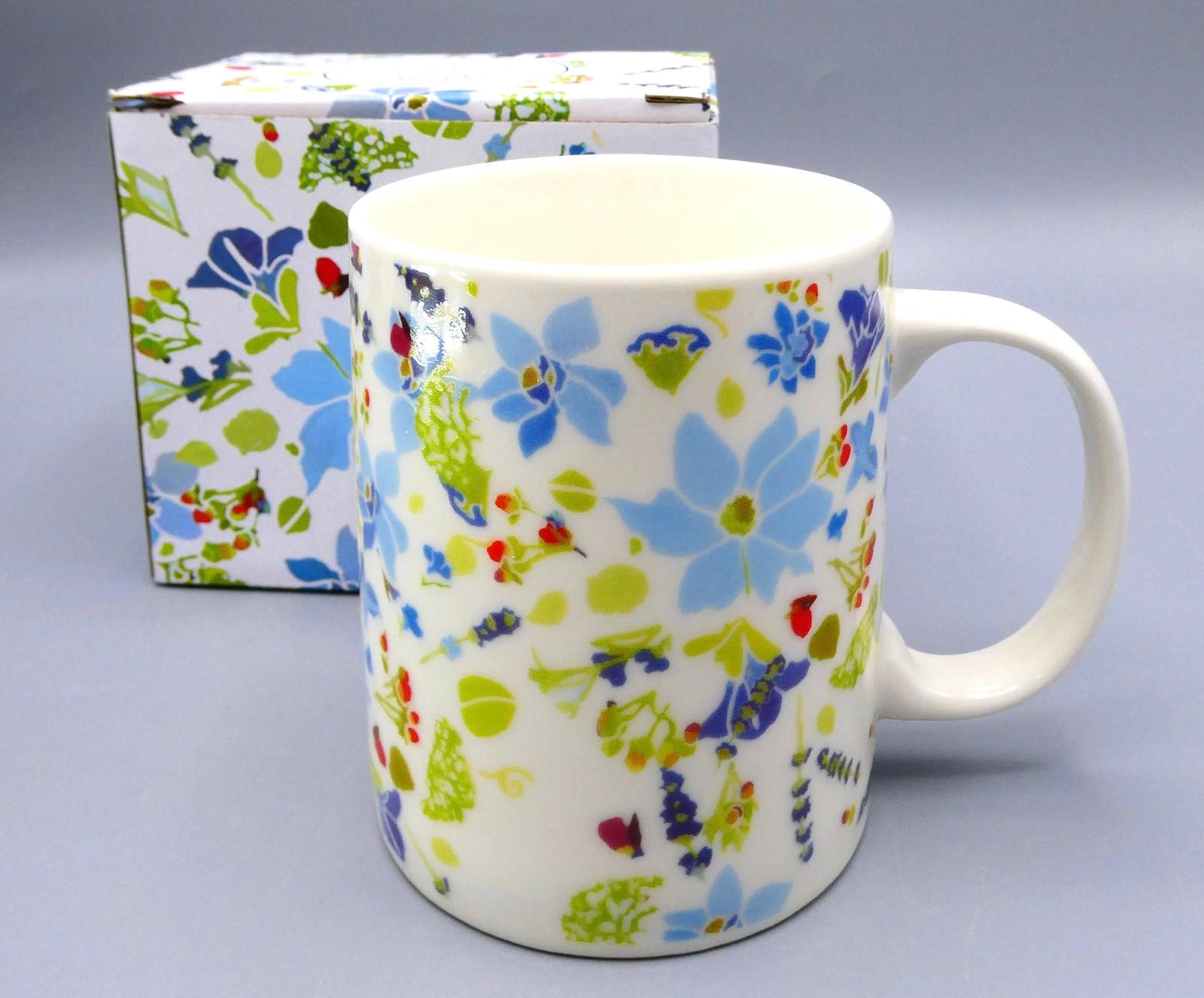 Puckator Floral Design Porcelain Mug 300ml -  Puckator MUG403 - New & Boxed