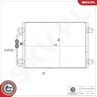 Esen Skv Kondensator Klimaanlage 86SKV621 Aluminium FüR Renault Megane 1 BA0 LA0