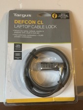 Targus DEFCON CL Laptop Cable Combination Lock - PA410U New Unopened Fast Ship