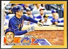 Mark Canha 2023 Topps Gold #/2023 #329 - New York Mets