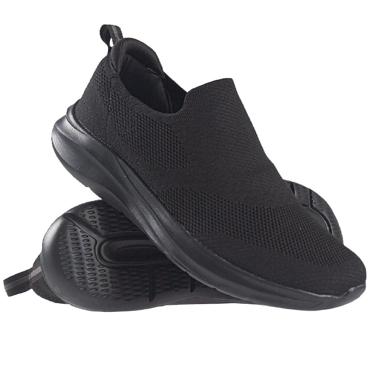 Mens Slip On Black Trainers Lightweight Breathable Mesh Walking Sport Shoes
Opens in a new window or