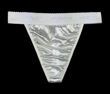 Rio Satin Thong Wide Waistband Ivory XL