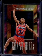 1995-96 Hoops Grant Hill NBA Co Rookie of the Year Tribute Pistons