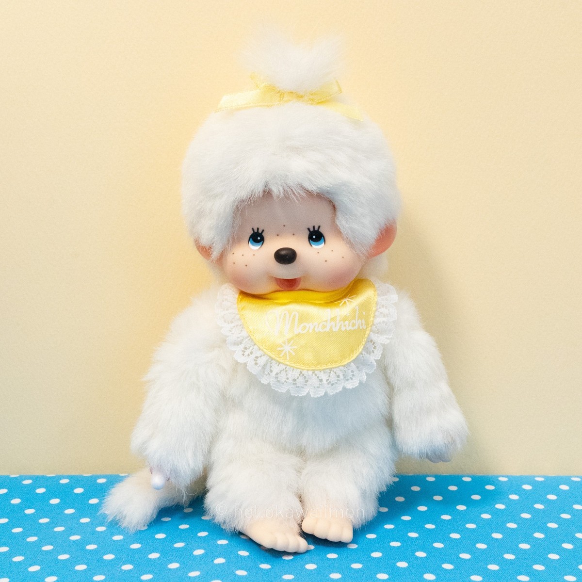 White Monchhichi Girl Hokkaido Tourist Limited Edition Rare