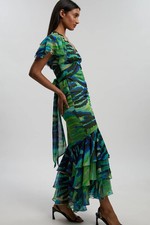 Karen Millen Maxi Dress Womens Elevated Day Dresses