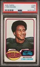 1976 Topps Football Set-Break #140 Lynn Swann 2nd YR PSA 9 MINT -Great Centering