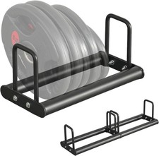 Weight Plate Rack Heavy-duty welded steel holds up to 660 lbs, 1 pack