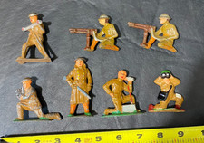 antique Barclay figures Manoil army men metal figure military soldier soldiers