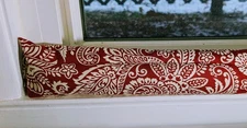 Door Draft Stopper, Cedar Filled, Draft Stopper, Insect Repellent, Paisley 