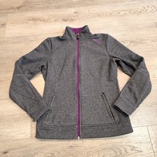Ski-Doo S Tech Fleece Jacket Gray Small Full Zip Snowmobile Sweatshirt