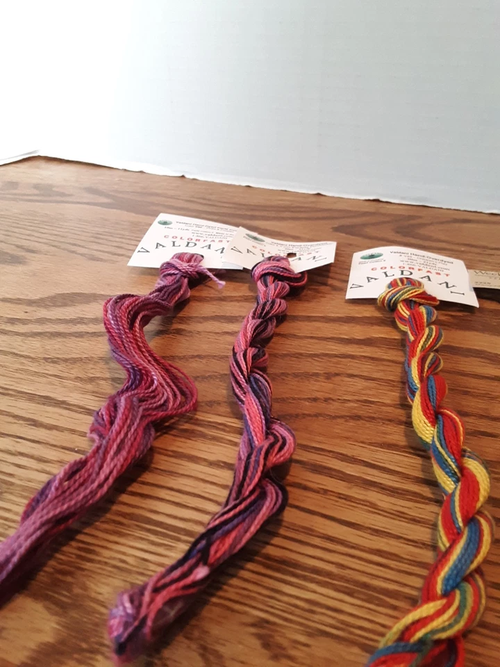 Lot of 6 Embroidery Floss- Valdani and Weeks Dye Works Hand Over Dyed Floss - Image 2 of 4