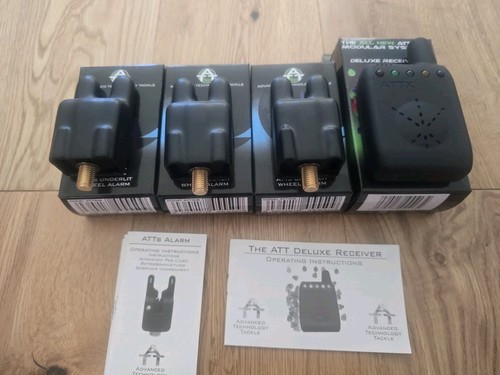 Gardner ATTs IW Blue Underlit Alarms x3 & ATTx Deluxe Receiver Carp Tackle - Picture 8 of 9