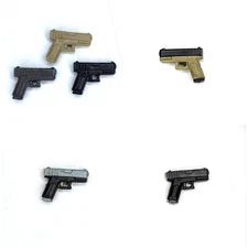 Brickwarriors Blok 19 Weapon for Minifigures -Pick Color!- Overmolds and Solid!