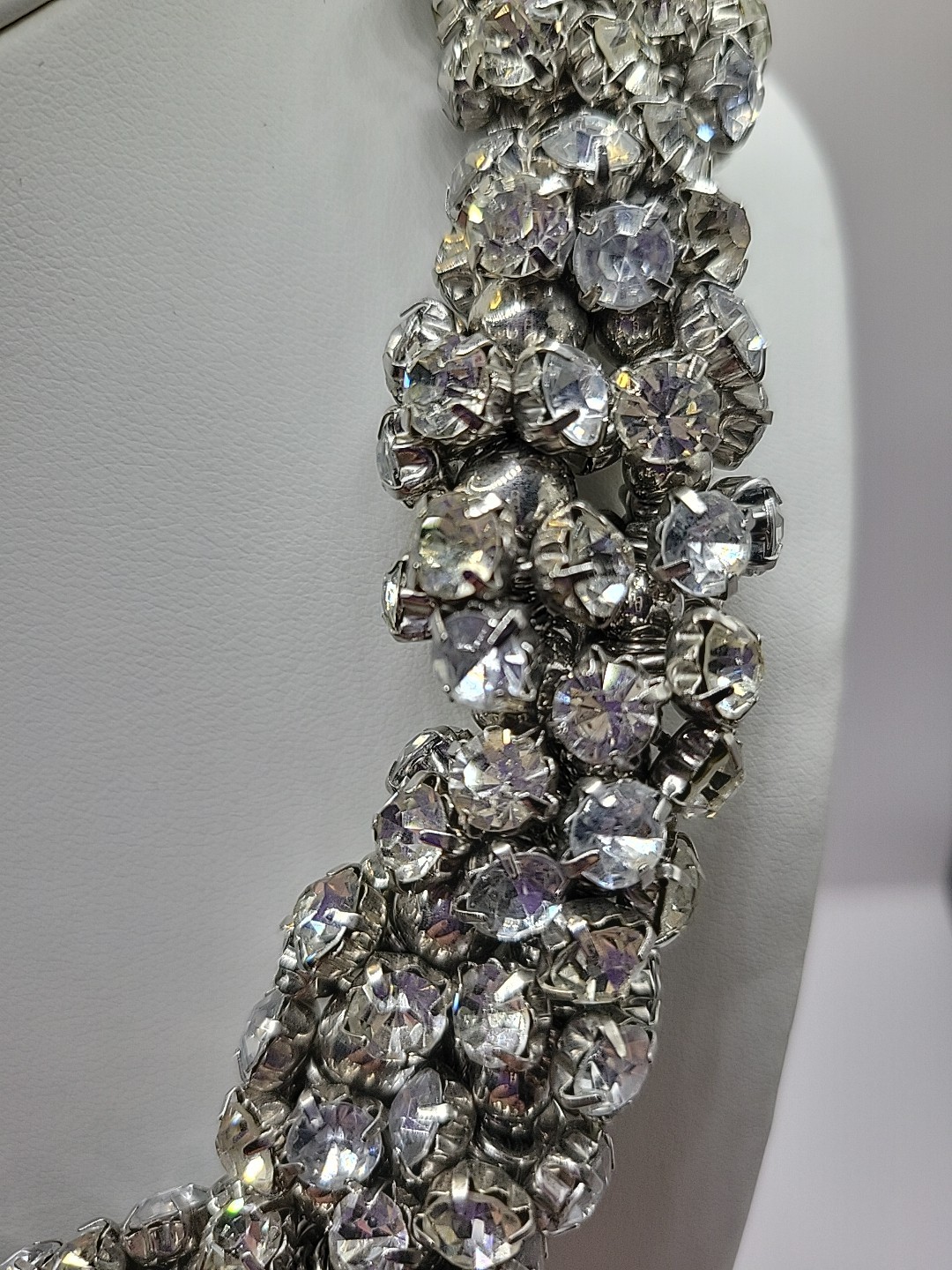 Talbots  Chunky Statement Thick Rhinestone Galore… - image 3