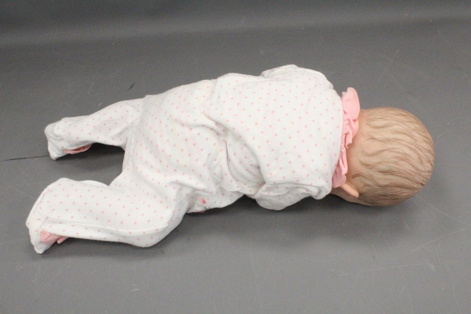 N44 PHIL DONNELY 'Lil' Chick' Vinyl & Cloth Bodied REBORN BABY DOLL 50cm ...