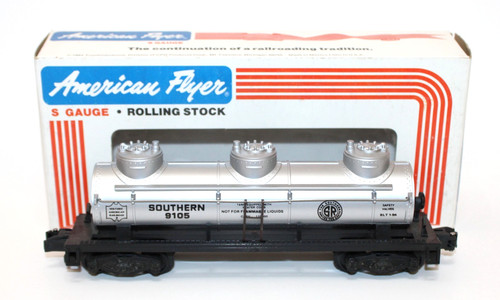 Coche cisterna American Flyer Lionel 4-9105 Southern Ry 3 domo nuevo en caja 1984 EE. UU. | Zustand: Used