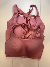 Lot of 3  Lululemon Energy High Support Sports Bra Size 38DD Pink Crossback