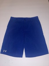 Under Armour Boys YLG Loose Royal Blue Golf Shorts Youth Large