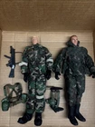 Vintage 1996 Hasbro Pawtucket GI Joe Military Figure 12" w/ Accessories Lot Of 2
