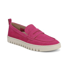 HOT COLOR VIONIC Women's Uptown Loafer, Rose Violet Suede Authentic 