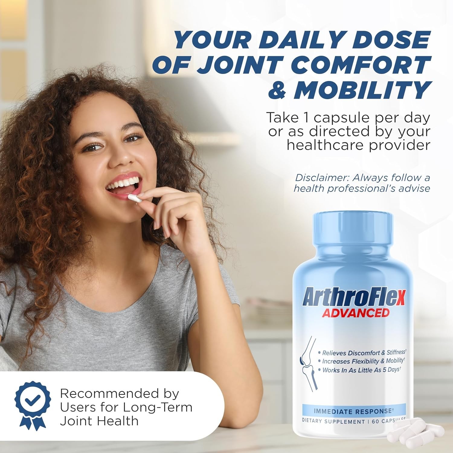 ArthroFlex Advanced Joint Health Supplement – 60 Capsules - Vital Joint Suppleme