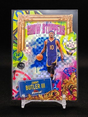 2025 Topps Finest Show Stoppers Xfractor Jimmy Butler III SP 36/99 Warriors