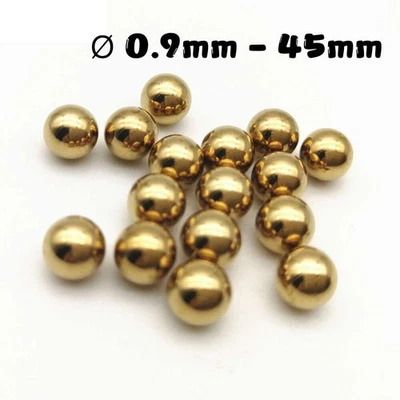 Messing-Kugel Ø 0.9mm - 45mm Präzision Solide Messingkugeln - Bild 1 von 4