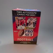 2021 Pro Set College Football Blaster Box 2 Autos per box 10 Card Set