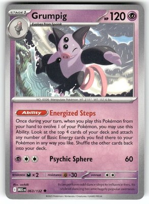 Grumpig Uncommon ME01: Mega Evolution 063/132 NM