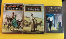 3 x Georgette Heyer, UK 1st Ed HB Heinemann Cotillion, Nonesuch & Unknown Ajax