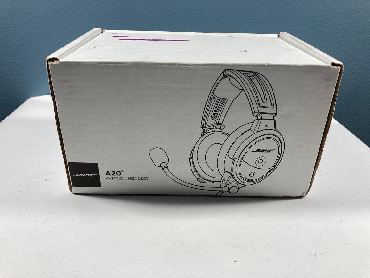 Bose A20 Aviation Headset with Helicopter u174 Plug and Soft Case