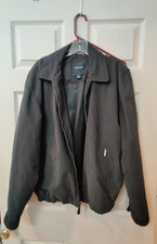 VINTAGE London Fog Jacket Men's Size Medium Black Lined Inner Pockets