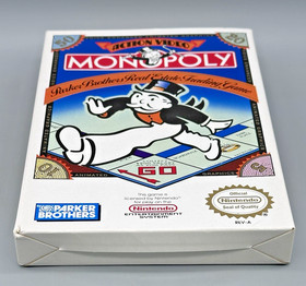 Nintendo NES Monopoly BOX ONLY 1991 Box with Styrofoam Only NO GAME!